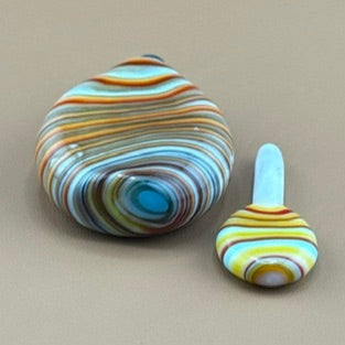 Hand blown Murano Oil Container: - 1 of 1 original Murano. Italy Hand Blown Oil Bottle