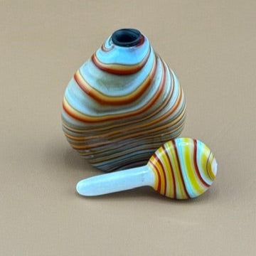Hand blown Murano Oil Container: - 1 of 1 original Murano. Italy Hand Blown Oil Bottle