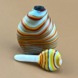 Hand blown Murano Oil Container: - 1 of 1 original Murano. Italy Hand Blown Oil Bottle
