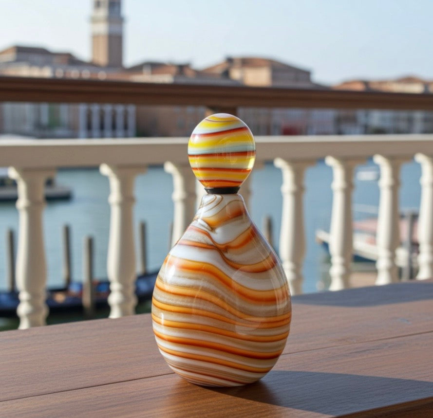 Hand blown Murano Oil Container: - 1 of 1 original Murano. Italy Hand Blown Oil Bottle